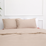 Premium satin bettwäsche set "Classic coffee". Bettwäsche 150x200, 135/140x200 cm, 150x200 cm, 155/160x200 cm, 180x200 cm, 200x200 cm, 200x220 cm, 220x240 cm