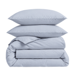 Premium satin bettwäsche set "Classic grey“. Mako Satin Bettwäsche, 135/140x200 cm, 200x200 cm, 200x220 cm. Elegantes satin bettwäsche-set in grauer farbe.