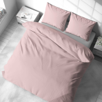 Premium satin bettwäsche set "Classic pink“. Bettwäsche 150x200, 100x140 cm, 135/140x200 cm, 150x200 cm, 155/160x200 cm, 180x200 cm, 200x200 cm, 200x220 cm, 220x240 cm. Schlichtes modernes bettwäsche-set in sanftem rosaton