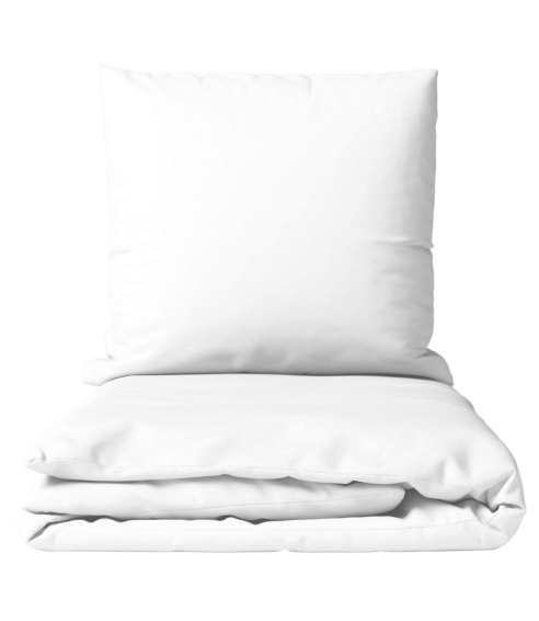 Premium satin bettwäsche set "Classic White". Bettwäsche aus Satin