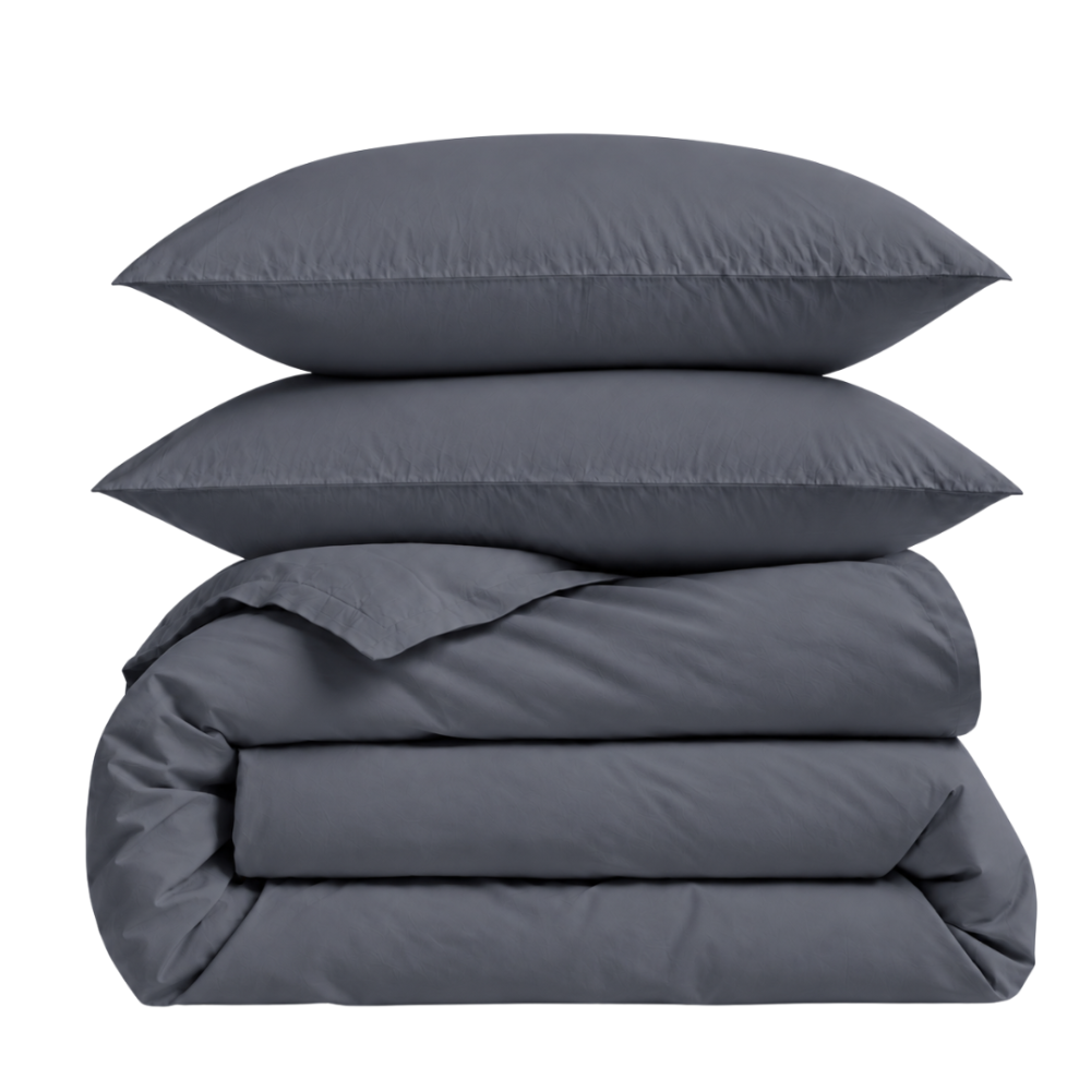 Premium satin bettwäsche set "Dark Grey sateen". Mako Satin Bettwäsche, 135/140x200 cm, 155x220 cm, 160x200 cm, 180x200 cm, 200x200 cm, 200x220 cm, 220x240 cm. Dunkelgraues bettwäscheset mit schlichtem und beruhigendem design, das zu verschiedenen schlafzimmerstilen passt. Premium satin bettwäsche set "Dark Grey sateen". Mako Satin Bettwäsche, 135/140x200 cm, 155x220 cm, 160x200 cm, 180x200 cm, 200x200 cm, 200x220 cm, 220x240 cm. Dunkelgraues bettwäscheset mit schlichtem und beruhigendem design, das zu verschiedenen schlafzimmerstilen passt.