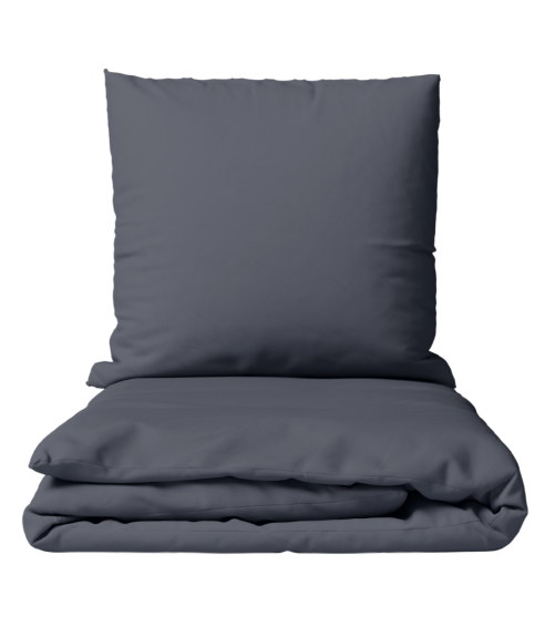 Premium satin bettwäsche set "Dark Grey satin". Bettwäsche aus Satin