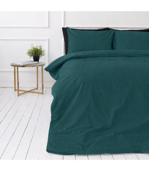 Premium satin bettwäsche set "Green Sateen“. Bettwäsche aus Satin
