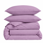 Premium satin bettwäsche set "Lilac Sateen“. Bettwäsche einfarbig, 135/140x200 cm, 200x200 cm, 200x220 cm. Helelilla ühevärviline voodipesukomplekt kahe padjapüüriga.