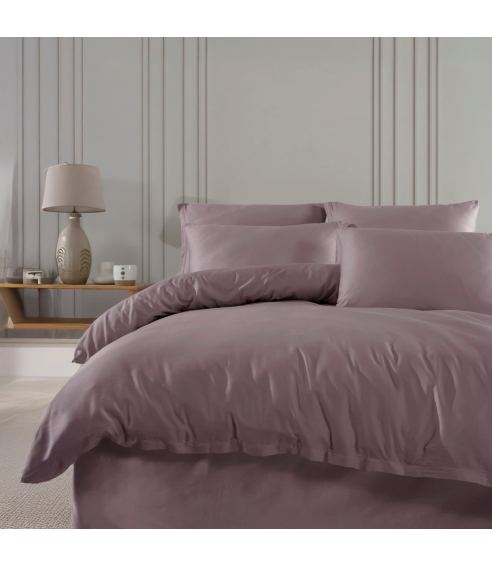 Premium satin bettwäsche set "Lilac“. Bettwäsche aus Satin