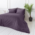 Premium satin bettwäsche set "Mauve". Bettwäsche aus Satin, 135/140x200 cm, 200x200 cm, 200x220 cm, 220x240 cm