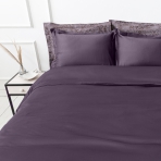 Premium satin bettwäsche set "Mauve". Bettwäsche aus Satin, 135/140x200 cm, 200x200 cm, 200x220 cm, 220x240 cm