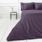 Premium satin bettwäsche set "Mauve". Bettwäsche aus Satin, 135/140x200 cm, 200x200 cm, 200x220 cm, 220x240 cm