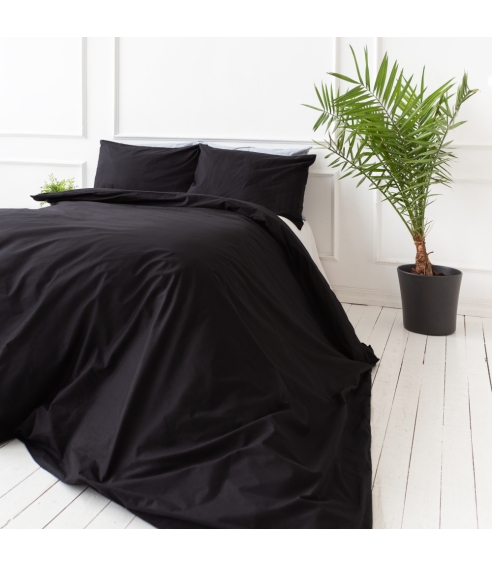 Premium satin bettwäsche set "Midnight". Bettwäsche aus Satin