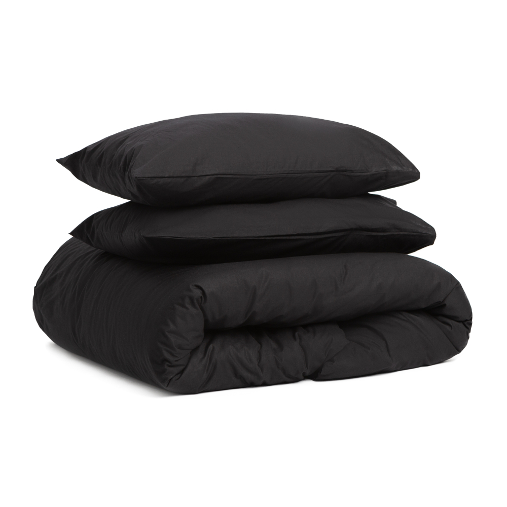 Premium satin bettwäsche set "Midnight". Bettwäsche aus Satin, 135/140x200 cm, 200x200 cm, 200x220 cm
