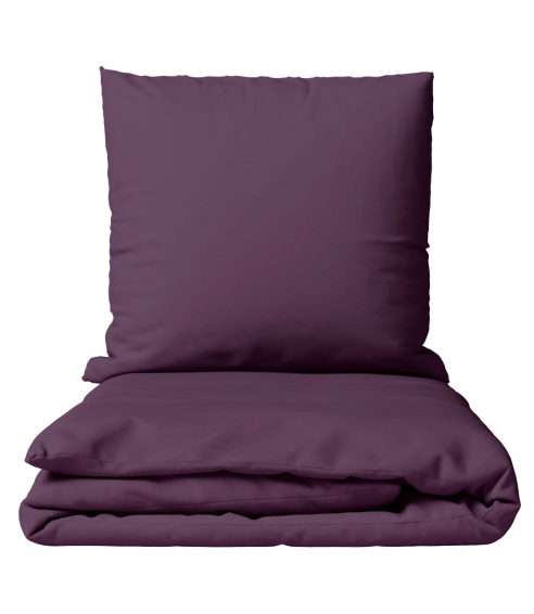 Premium satin bettwäsche set "Plum glow". Bettwäsche aus Satin
