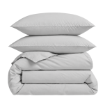 Premium satin bettwäsche set "Silvara". Mako Satin Bettwäsche, 135/140x200 cm, 155x220 cm, 160x200 cm, 180x200 cm, 200x200 cm, 200x220 cm, 220x240 cm. Hellgraues einfarbiges bettwäsche-set im minimalistischen stil Premium satin bettwäsche set "Silvara". Mako Satin Bettwäsche, 135/140x200 cm, 155x220 cm, 160x200 cm, 180x200 cm, 200x200 cm, 200x220 cm, 220x240 cm. Hellgraues einfarbiges bettwäsche-set im minimalistischen stil