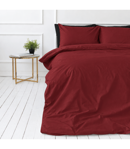 Premium satin bettwäsche set "Sun-dried Tomato sateen". Bettwäsche aus Satin