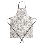 Schürze "Ralph apron". Küchenschürzen. Helle schürze mit graugrünem botanischem pflanzenmuster Schürze "Ralph apron". Küchenschürzen. Helle schürze mit graugrünem botanischem pflanzenmuster