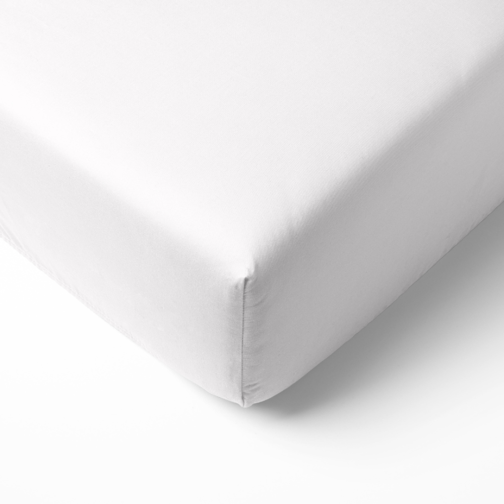 Satin Bettlaken „Classic White“, 240x260 cm Satin Bettlaken „Classic White“, 240x260 cm