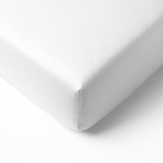 Satin Bettlaken „Classic White“, 240x260 cm Satin Bettlaken „Classic White“, 240x260 cm