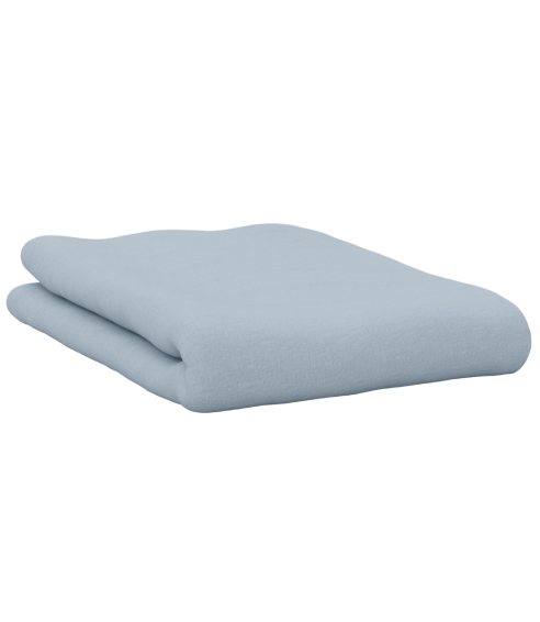 Satin Bettlaken „Light blue“. Bettlaken