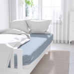 Satin Bettlaken „Light blue“. Bettlaken, 150x220 cm, 180x220 cm, 200x220 cm