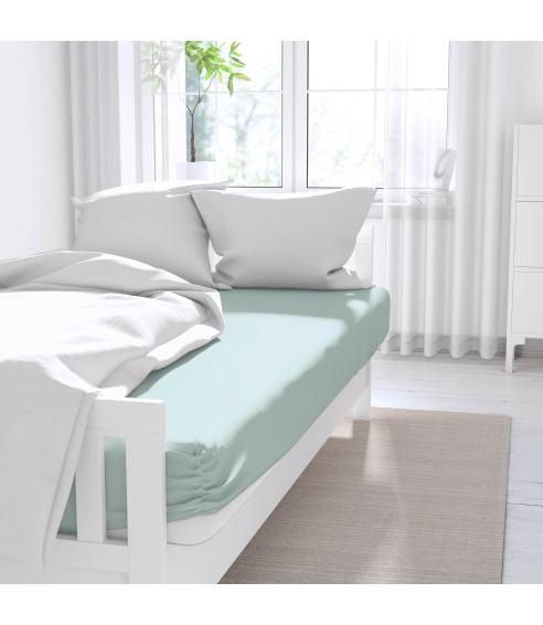 Satin Bettlaken „Mint“. Bettlaken