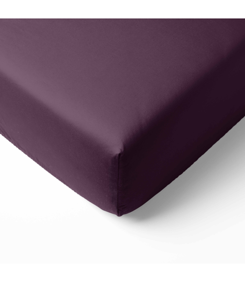 Satin Bettlaken „Plum glow“. Bettlaken