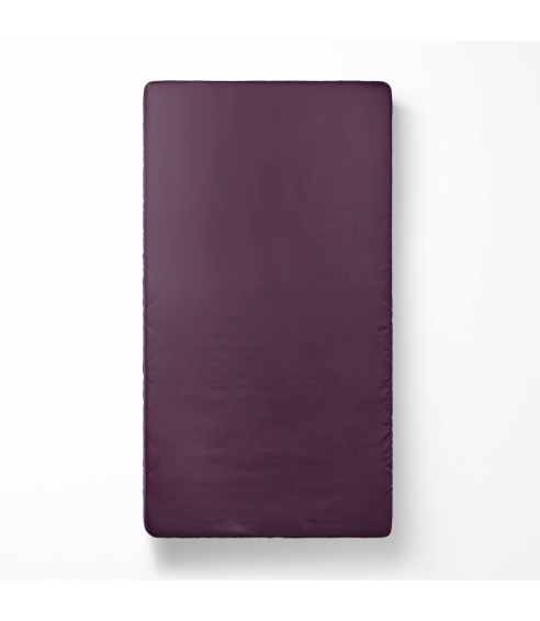 Satin Bettlaken „Plum glow“. Bettlaken