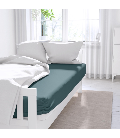 Satin Bettlaken „Verdure“. Bettlaken