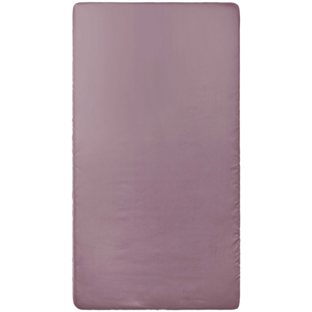 Satin Spannbettlaken „Grape Sateen“. Spannbettlaken 160x200, 90x200 cm, 135/140x200 cm, 160x200 cm, 180x200 cm. Rosaviolettes spannbettlaken ohne muster oder ornamente.