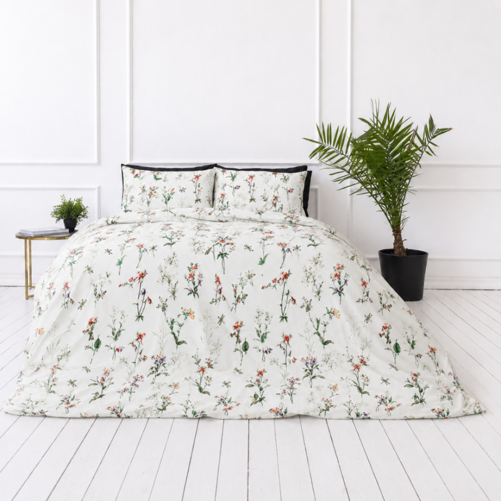 Satin bettwäsche set "Caroline". Bettwäsche 155x200, 135/140x200 cm, 150x200 cm, 155/160x200 cm, 180x200 cm, 200x200 cm, 200x220 cm