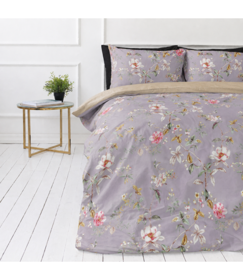 Satin bettwäsche set "Daphne". Bettwäsche aus Satin