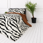 Satin bettwäsche set "Exotic Zebra". Bettwäsche mit Tieren, 135/140x200 cm, 200x200 cm, 200x220 cm. Weiße bettwäsche mit markanten schwarzen streifen im zebra-stil Satin bettwäsche set "Exotic Zebra". Bettwäsche mit Tieren, 135/140x200 cm, 200x200 cm, 200x220 cm. Weiße bettwäsche mit markanten schwarzen streifen im zebra-stil