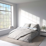 Premium satin bettwäsche set "Heavenly Haze". Bettwäsche aus Satin, 135/140x200 cm, 200x200 cm, 200x220 cm