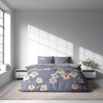 Satin bettwäsche set "Petals". Bettwäsche aus Satin, 135/140x200 cm, 155/160x200 cm, 200x200 cm, 200x220 cm