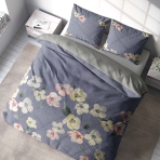 Satin bettwäsche set "Petals". Bettwäsche aus Satin, 135/140x200 cm, 155/160x200 cm, 200x200 cm, 200x220 cm