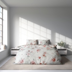 Premium satin bettwäsche set "Pure Romance". Bettwäsche aus Satin, 200x220 cm