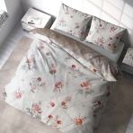 Premium satin bettwäsche set "Pure Romance". Bettwäsche aus Satin, 200x220 cm