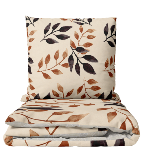 Satin bettwäsche set "Terracotta". Bettwäsche aus Satin