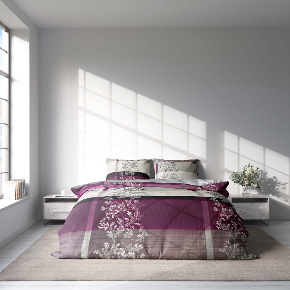 Satin bettwäsche set "Wonderland". Bettwäsche aus Satin, 135/140x200 cm, 200x200 cm, 200x220 cm