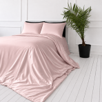 Seidenbettwäsche set "Antico Silk". Bettwäsche einfarbig, 200x220 cm. Einfarbiges rosa seidenbettwäsche-set für ein elegantes schlafzimmer Seidenbettwäsche set "Antico Silk". Bettwäsche einfarbig, 200x220 cm. Einfarbiges rosa seidenbettwäsche-set für ein elegantes schlafzimmer