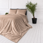 Seidenbettwäsche set "Saddle Silk". Bettwäsche sets, 200x200 cm, 200x220 cm. Bettwäsche-set in sanftem sandton mit satinartigem schimmer Seidenbettwäsche set "Saddle Silk". Bettwäsche sets, 200x200 cm, 200x220 cm. Bettwäsche-set in sanftem sandton mit satinartigem schimmer
