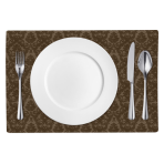 Tischset „Green baroque placemat“ 1 stk.. Tischdecke aus Leinen, 30x45 cm. Grüner tischuntersetzer mit elegantem jacquard-muster, der ihrem tisch charme und gemütlichkeit verleiht.