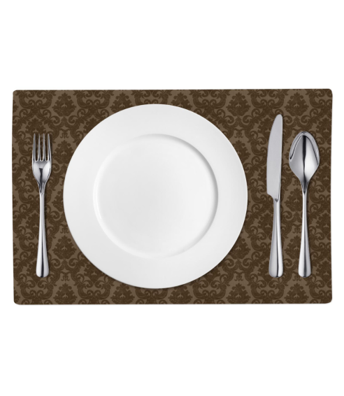 Tischset „Green baroque placemat“ 1 stk.. Tischdecke aus Leinen