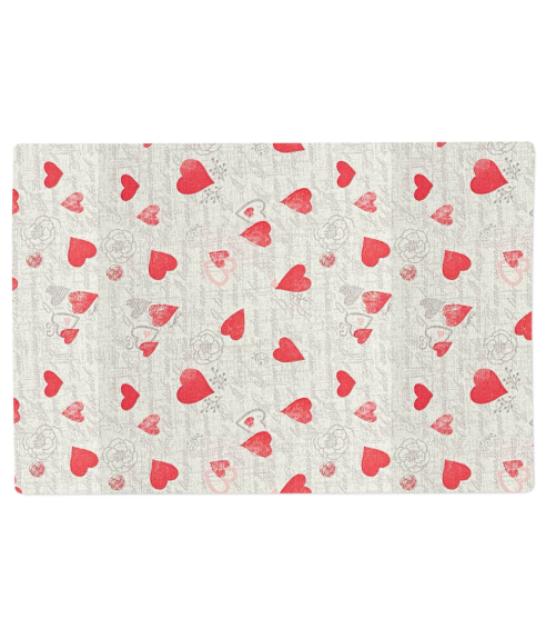 Tischset „Hearts placemat“ 1 stk.. Tischdecke aus Leinen