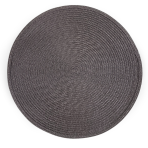 Tischset “Round Brown” 1 stk.. Tischdecke aus Leinen. Rundes braunes tischset in klassischem design, das eine stilvolle und schützende oberfläche für den tisch bietet.