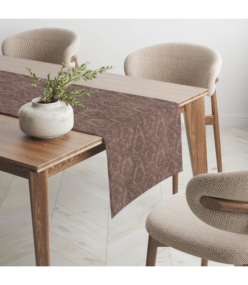 Tischläufer „Brown Baroque table runner“ 1 Stk.. Tischläufer
