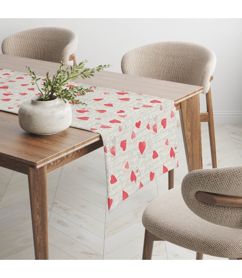 Tischläufer „Hearts table runner“ 1 Stk.. Tischläufer