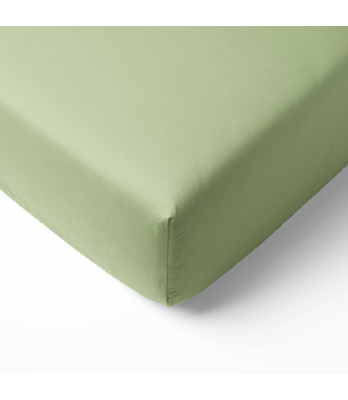Jersey Spannbettlaken „Olive“. Spannbettlaken 90x200