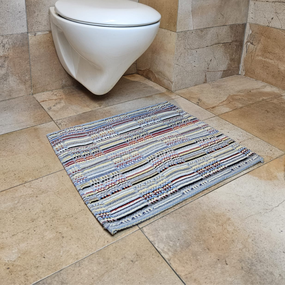 Toilettenmatte „Multitone“. Badteppich, 50x60 cm