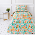 Kinderbettwäsche set "Bear Adventure". Bettwäsche 155x200, 135/140x200 cm, 150x200 cm, 155/160x200 cm Kinderbettwäsche set "Bear Adventure". Bettwäsche 155x200, 135/140x200 cm, 150x200 cm, 155/160x200 cm