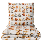 Kinderbettwäsche set "Besties". Bettwäsche 155x200, 135/140x200 cm, 150x200 cm, 155/160x200 cm. Cremefarbenes bettwäsche-set mit braunen, beigen und grauen bären. Kinderbettwäsche set "Besties". Bettwäsche 155x200, 135/140x200 cm, 150x200 cm, 155/160x200 cm. Cremefarbenes bettwäsche-set mit braunen, beigen und grauen bären.