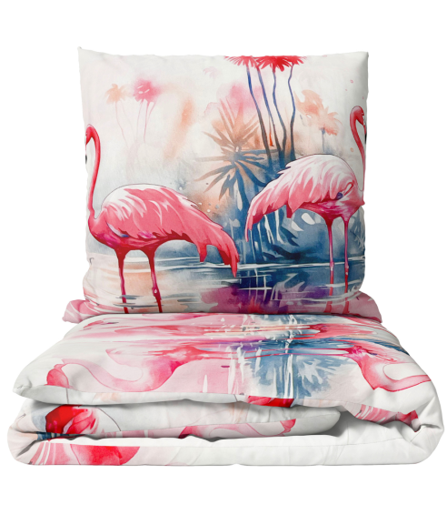 Kinderbettwäsche set "Flamingo Paradise". Kinderbettwäsche